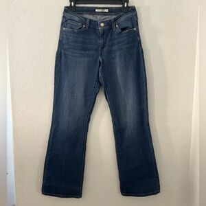 Levi’s 529 Curvy Bootcut Jeans Size 10 Mid Rise Stretch Denim Classic Fit Blue